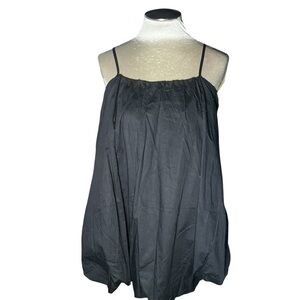 Hunter & Brown bubble hem Women's Black mini dress L